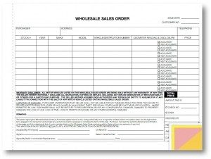 Wholesale Sales Order