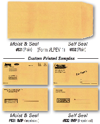 License Plate Envelopes