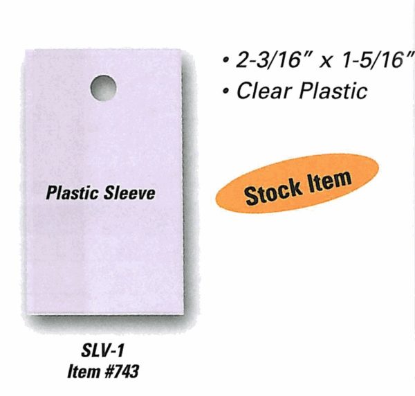 Vehicle Stock Numbers Plastic Sleeve