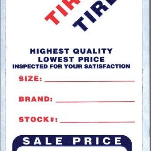 Tire Advertising Labels